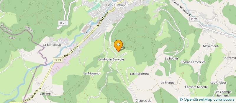 localisation de l'entreprise MADAME ODILE LEUVREY  LE VAL-D'AJOL