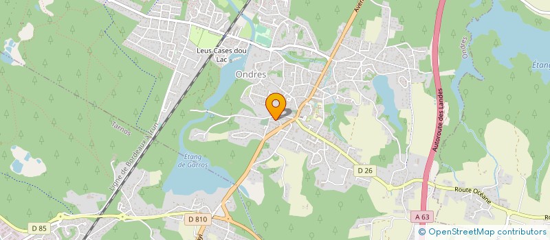 localisation de l'entreprise MADAME ODILE LEZAFY  ONDRES