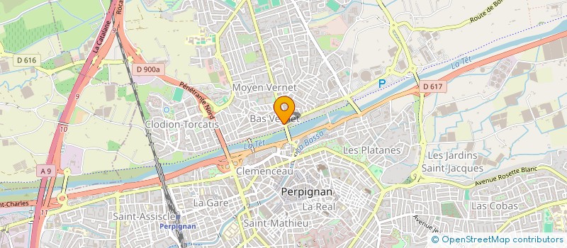 localisation de l'entreprise MADAME ODILE MABOMBI NKOUTA à PERPIGNAN