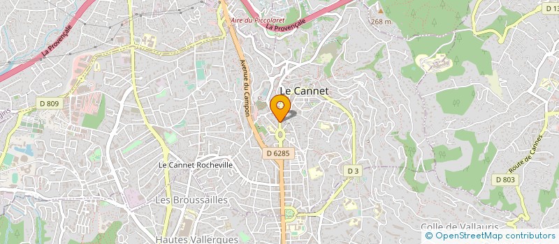 localisation de l'entreprise MADAME ODILE MAGNAN à LE CANNET