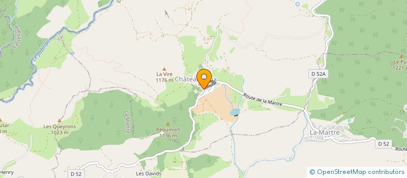 localisation de l'entreprise MADAME ODILE MAHE  CHATEAUVIEUX