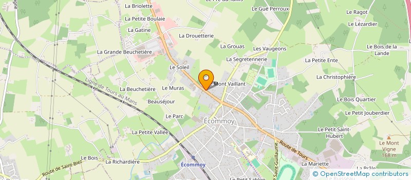 localisation de l'entreprise MADAME ODILE MARCHAL  ECOMMOY