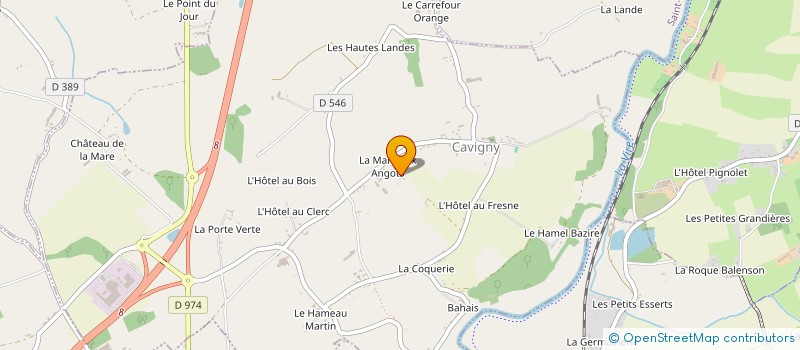 localisation de l'entreprise MADAME ODILE MARIE à CAVIGNY