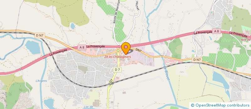 localisation de l'entreprise MADAME ODILE MARTEL à ROQUEBRUNE-SUR-ARGENS