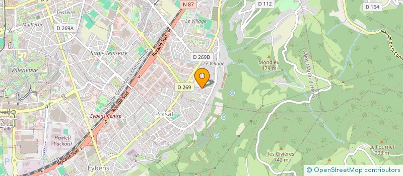 localisation de l'entreprise MADAME ODILE MARTIN COCHER  SAINT-MARTIN-D'HERES