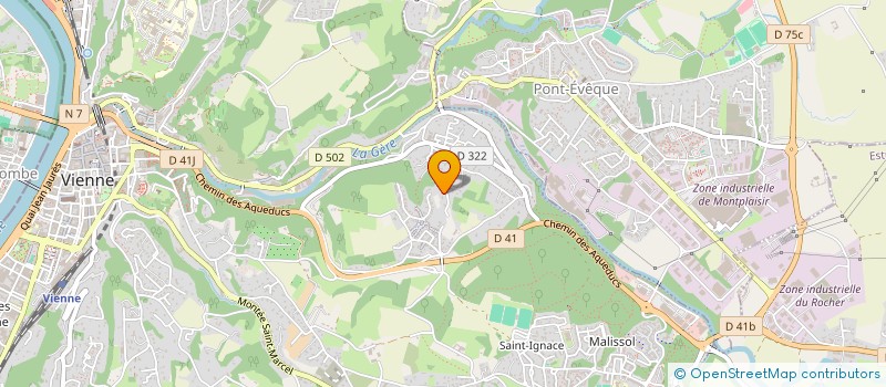 localisation de l'entreprise MADAME ODILE MATHIEU à VIENNE