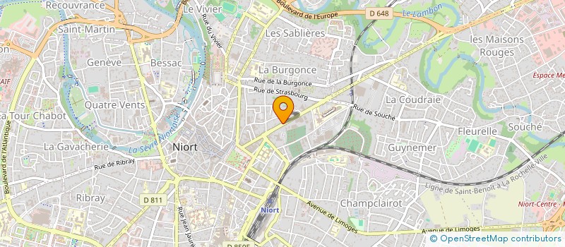 localisation de l'entreprise MADAME ODILE MAUDET  NIORT