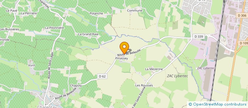 localisation de l'entreprise MADAME ODILE MAYET à CHARENTAY