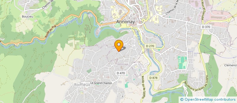 localisation de l'entreprise MADAME ODILE MAZIOU  ANNONAY