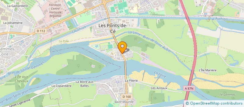 localisation de l'entreprise MADAME ODILE MEILLEROUX à LES PONTS-DE-CE