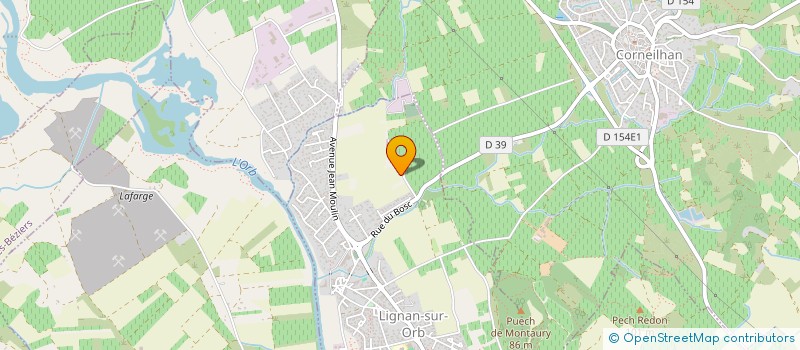 localisation de l'entreprise MADAME ODILE MELINAND  LIGNAN-SUR-ORB