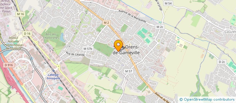 localisation de l'entreprise MADAME ODILE MELOU  SAINT-ORENS-DE-GAMEVILLE