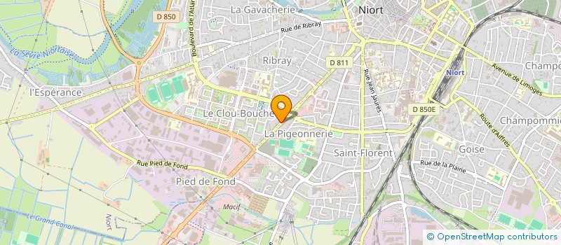 localisation de l'entreprise MADAME ODILE METTEAU à NIORT