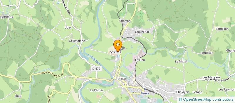 localisation de l'entreprise MADAME ODILE MIGNOT à TENCE