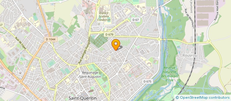 localisation de l'entreprise MADAME ODILE MONDOT à SAINT-QUENTIN