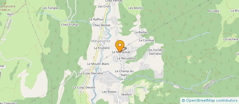 localisation de l'entreprise MADAME ODILE MONGE à MEGEVETTE