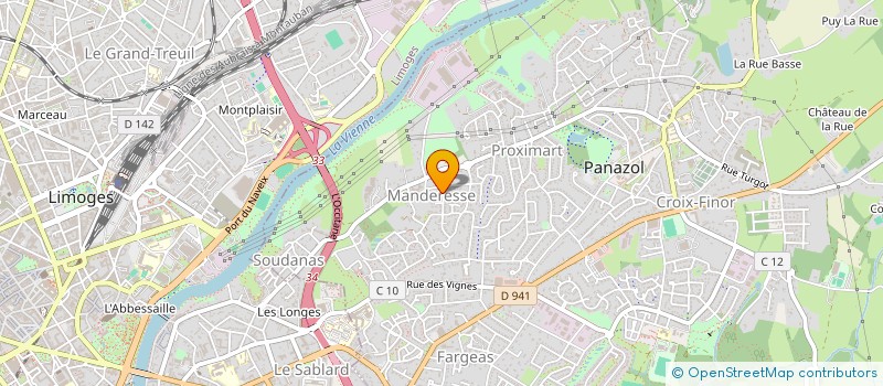 localisation de l'entreprise MADAME ODILE MONMARSON à PANAZOL