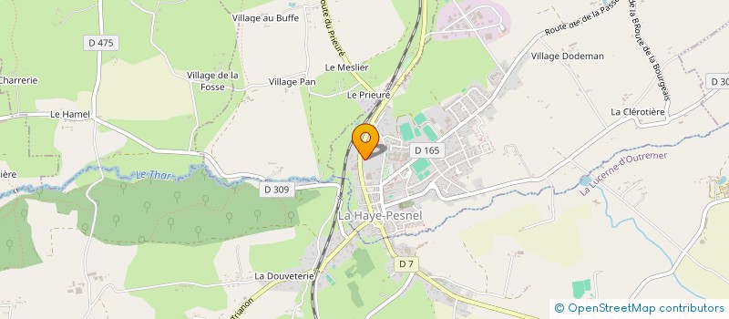 localisation de l'entreprise MADAME ODILE MONSIGNY  LA LUCERNE-D'OUTREMER