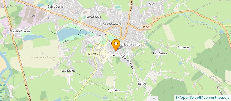 localisation de l'entreprise MADAME ODILE MONSSUS à BOURBON-LANCY