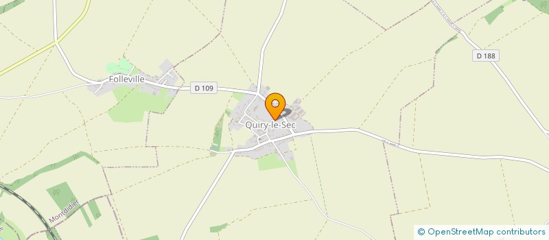 localisation de l'entreprise MADAME ODILE MONTAIGNE  QUIRY-LE-SEC