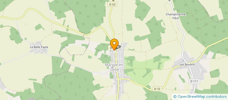 localisation de l'entreprise MADAME ODILE MONTFORT  MARAYE-EN-OTHE