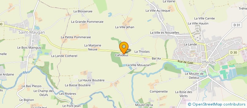 localisation de l'entreprise MADAME ODILE MORAND à IFFENDIC