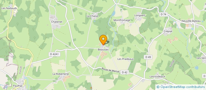 localisation de l'entreprise MADAME ODILE MOREAU  FURSAC