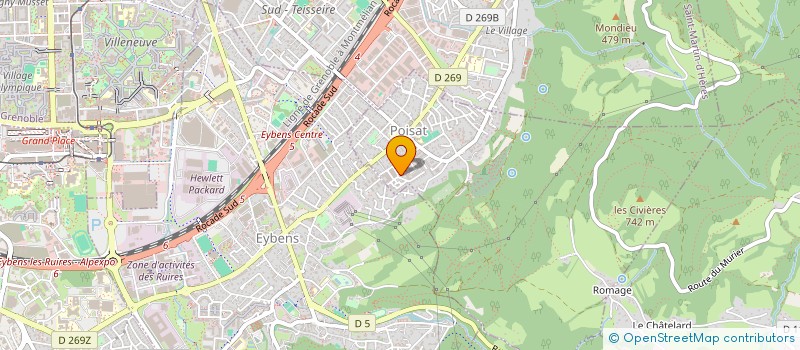 localisation de l'entreprise MADAME ODILE MORITEL  POISAT