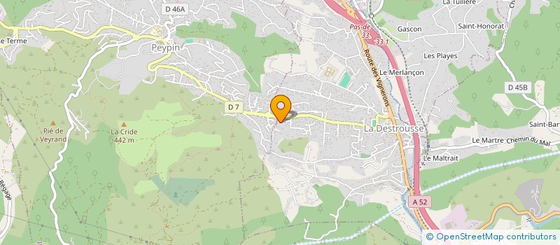 localisation de l'entreprise MADAME ODILE MOURIES  LA DESTROUSSE