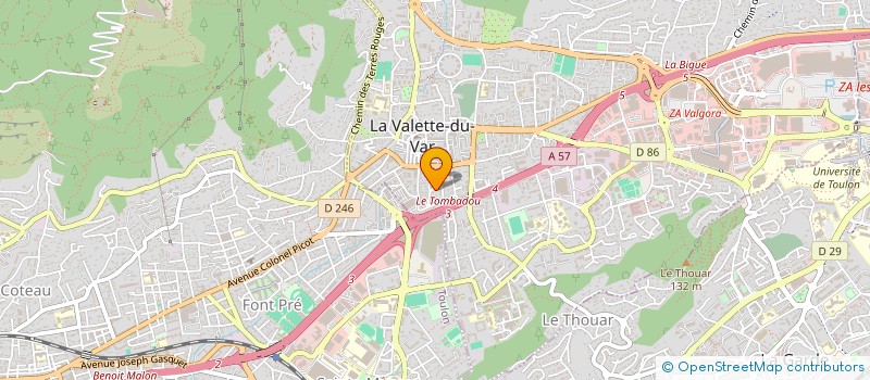 localisation de l'entreprise MADAME ODILE NICOLAS  LA VALETTE DU VAR