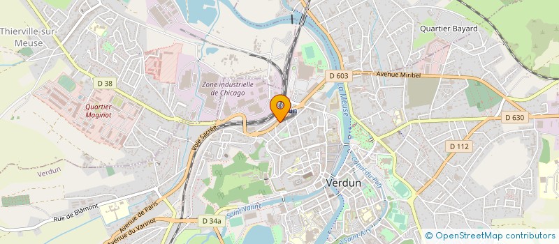 localisation de l'entreprise MADAME ODILE NIMESIN à VERDUN