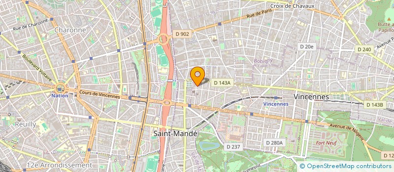 localisation de l'entreprise MADAME ODILE OLIVERO à VINCENNES