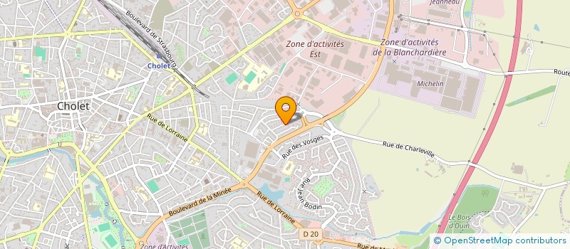 localisation de l'entreprise MADAME ODILE OUVRARD à CHOLET