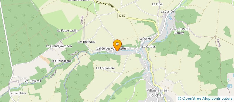 localisation de l'entreprise MADAME ODILE PACCARD  VILLAINES-LES-ROCHERS