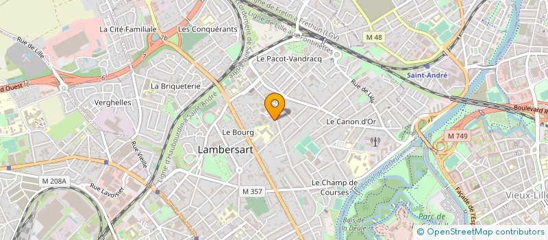 localisation de l'entreprise MADAME ODILE PARENT à LAMBERSART