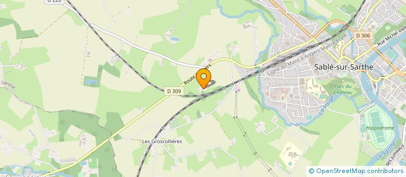 localisation de l'entreprise MADAME ODILE PATRY  SABLE SUR SARTHE