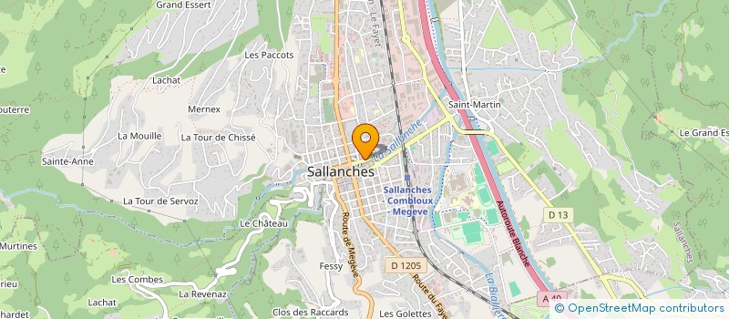 localisation de l'entreprise MADAME ODILE PAYA  SALLANCHES