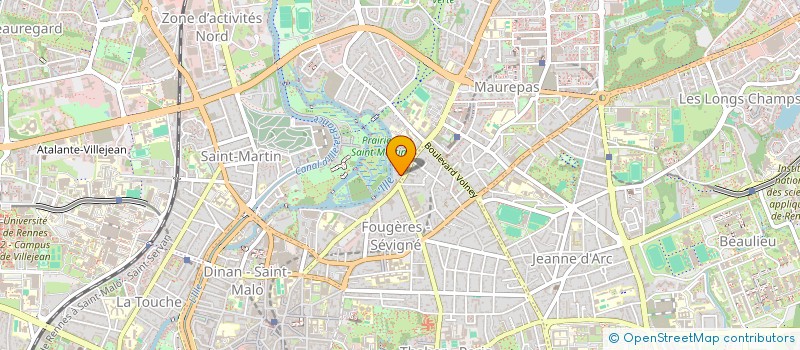 localisation de l'entreprise MADAME ODILE PELTIER  RENNES