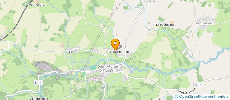 localisation de l'entreprise MADAME ODILE PENOT à SAINT-AGNANT-DE-VERSILLAT