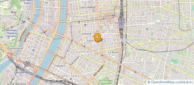 localisation de l'entreprise MADAME ODILE PEROTTI  LYON