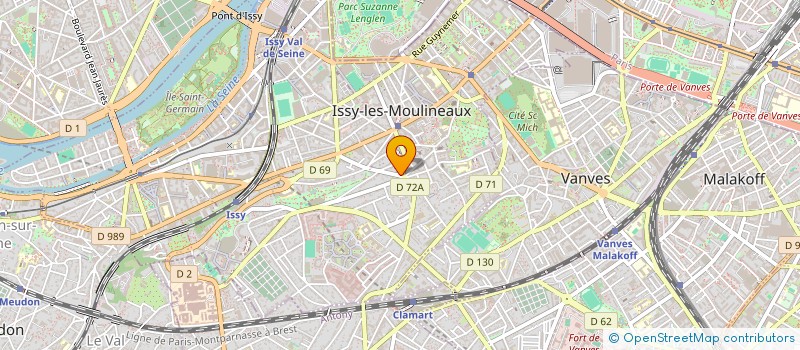 localisation de l'entreprise MADAME ODILE PETARD à ISSY-LES-MOULINEAUX