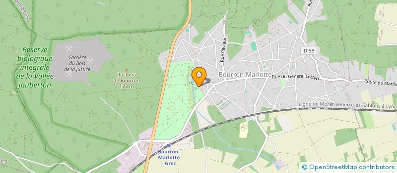 localisation de l'entreprise MADAME ODILE PETIT  BOURRON-MARLOTTE