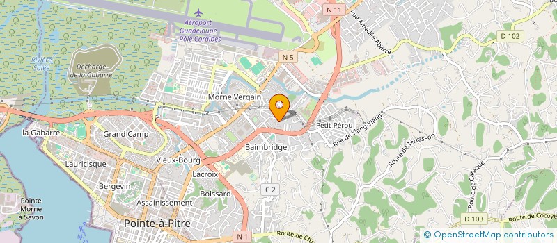 localisation de l'entreprise MADAME ODILE PETRUS à LES ABYMES