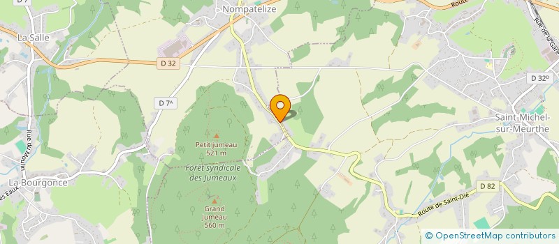 localisation de l'entreprise MADAME ODILE PIOT  SAINT-MICHEL-SUR-MEURTHE