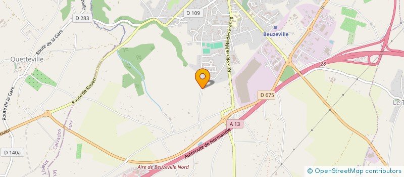 localisation de l'entreprise MADAME ODILE PLEDRAN à BEUZEVILLE