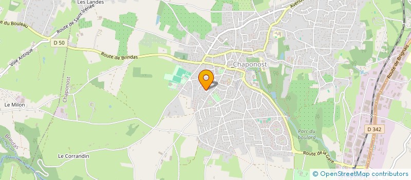 localisation de l'entreprise MADAME ODILE POIGNAND  CHAPONOST