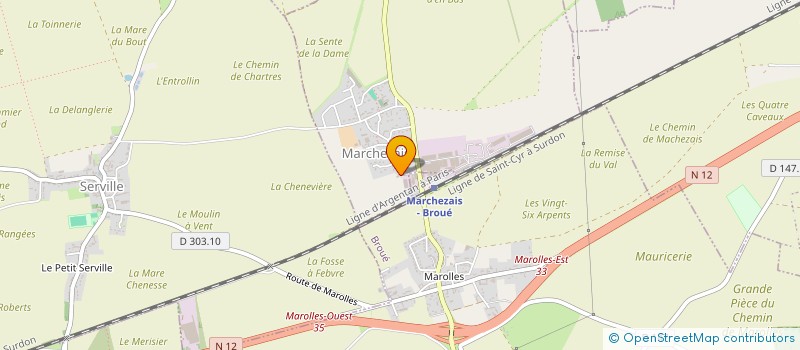 localisation de l'entreprise MADAME ODILE POLVE à MARCHEZAIS