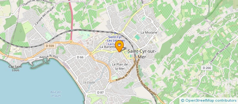 localisation de l'entreprise MADAME ODILE PONCE à SAINT-CYR-SUR-MER
