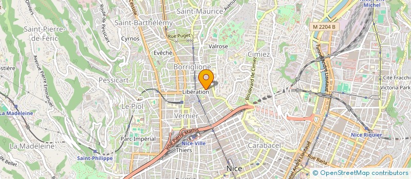 localisation de l'entreprise MADAME ODILE PONS à NICE