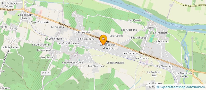 localisation de l'entreprise MADAME ODILE POTIER  LIGRE